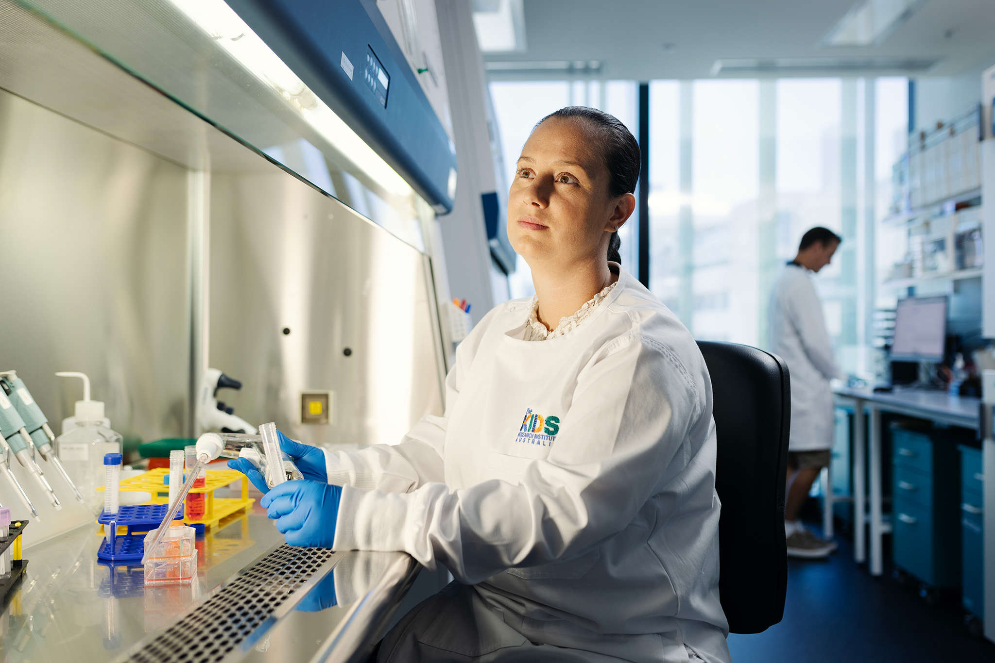 researcher in a lab